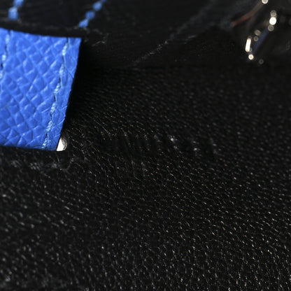 Hermes Epsom Tri-Color Kelly Sellier 25  Black Ardoise Bleu Zanzibar 7 of 13