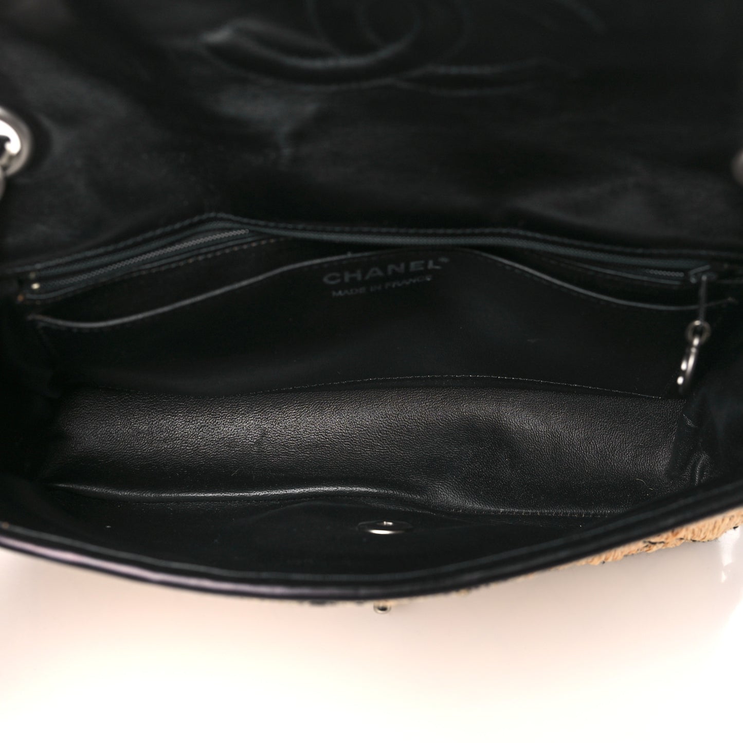 Straw Diamond Stitch Flap