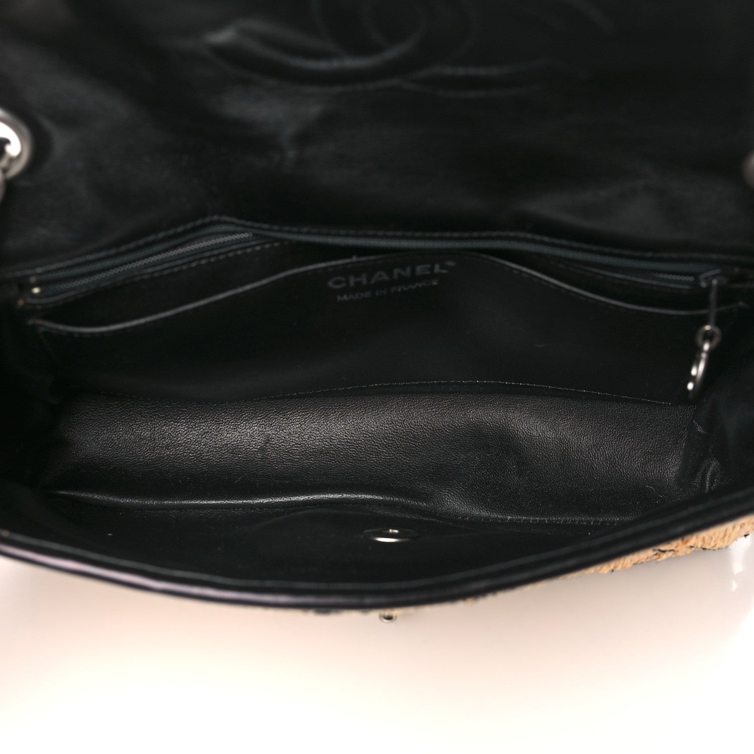 Chanel Straw Diamond Stitch Flap 5 of 12