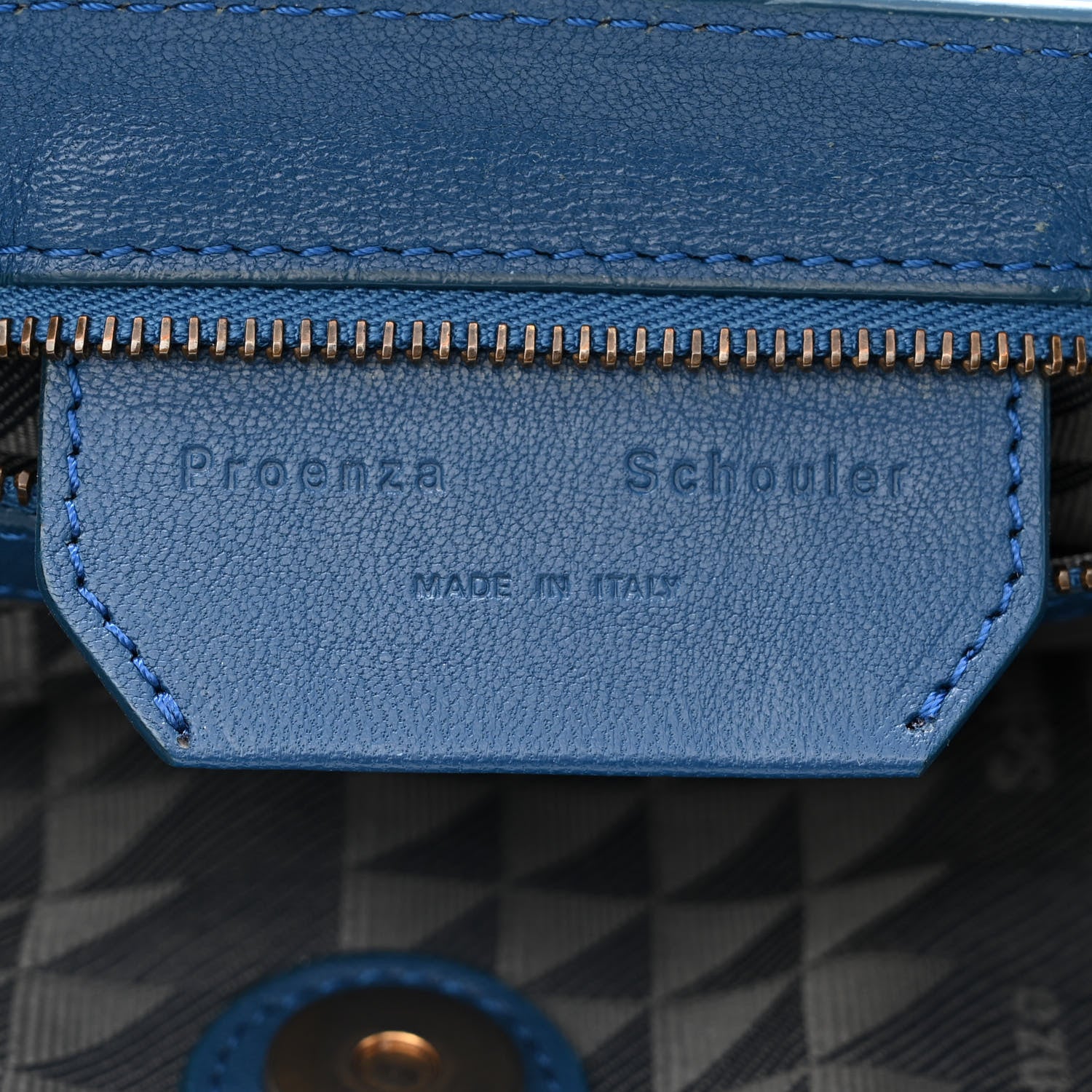 Proenza Schouler Lambskin Medium PS1 Satchel Blue 7 of 14