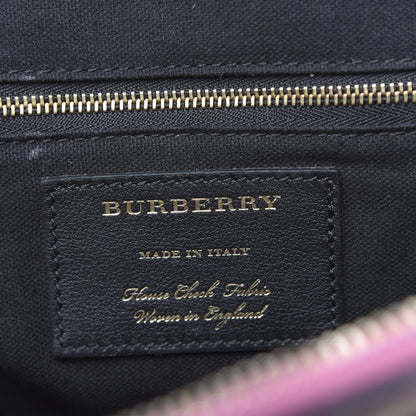 Burberry Bridle Calfskin House Check Small Orchard Bowling Bag Pink 6 of 13