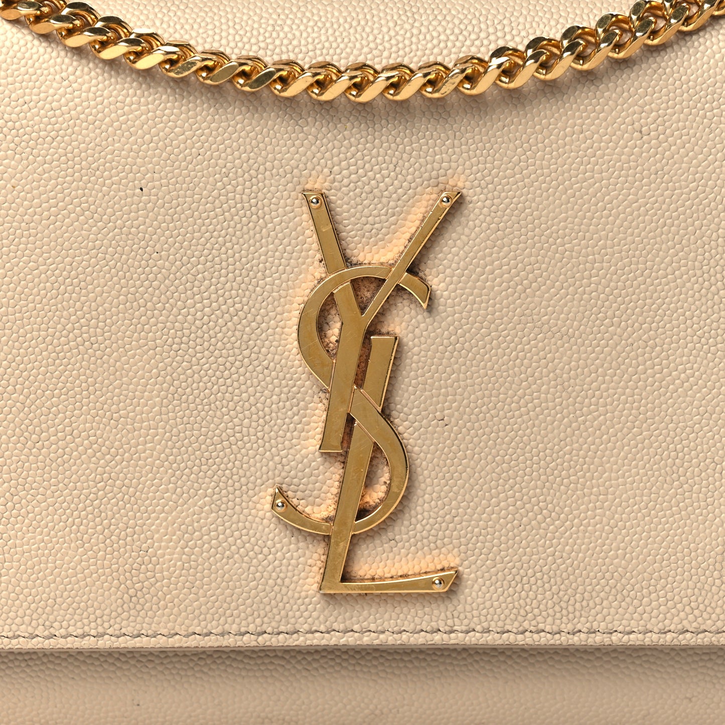 Grain De Poudre Small Monogram Kate Satchel Nude Powder