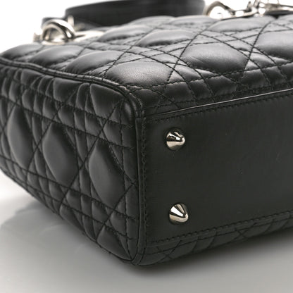 Christian Dior Lambskin Cannage Small Lucky Badges My Lady Dior Black 9 of 11