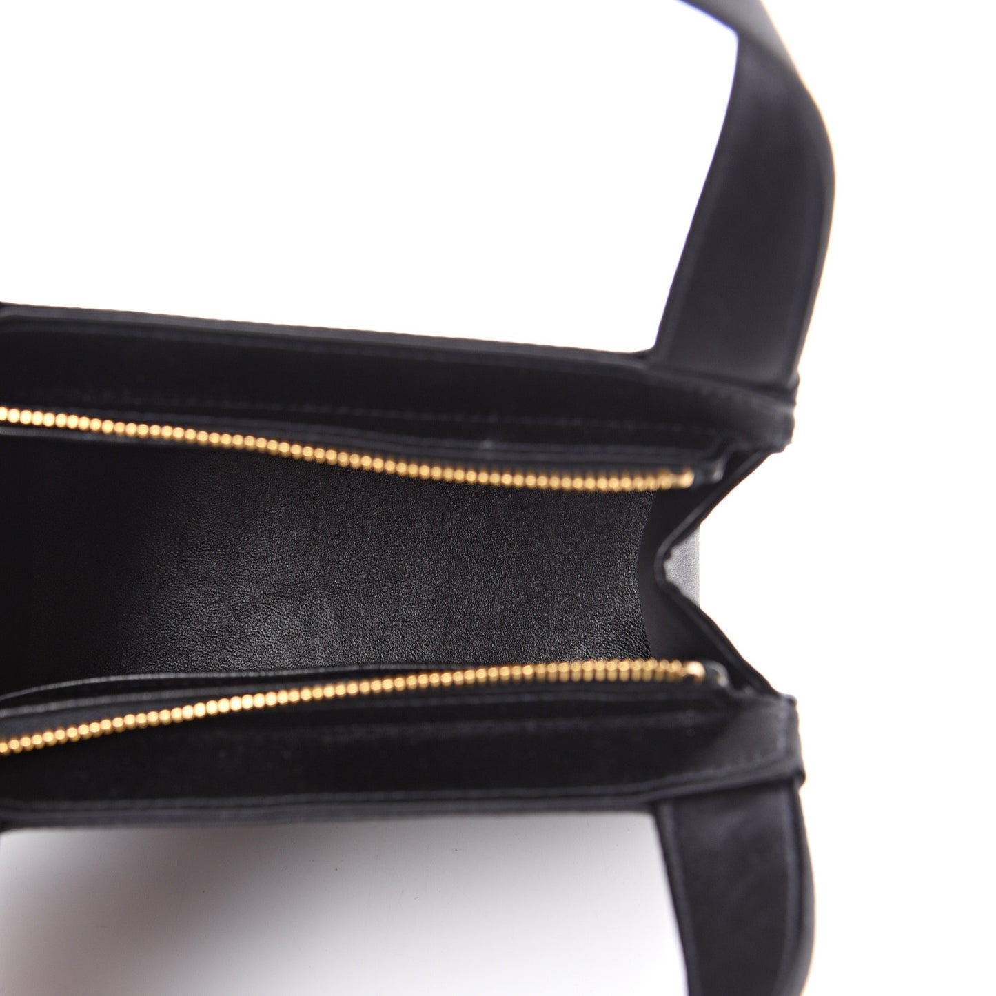 Satin Top Handle Evening Bag Black
