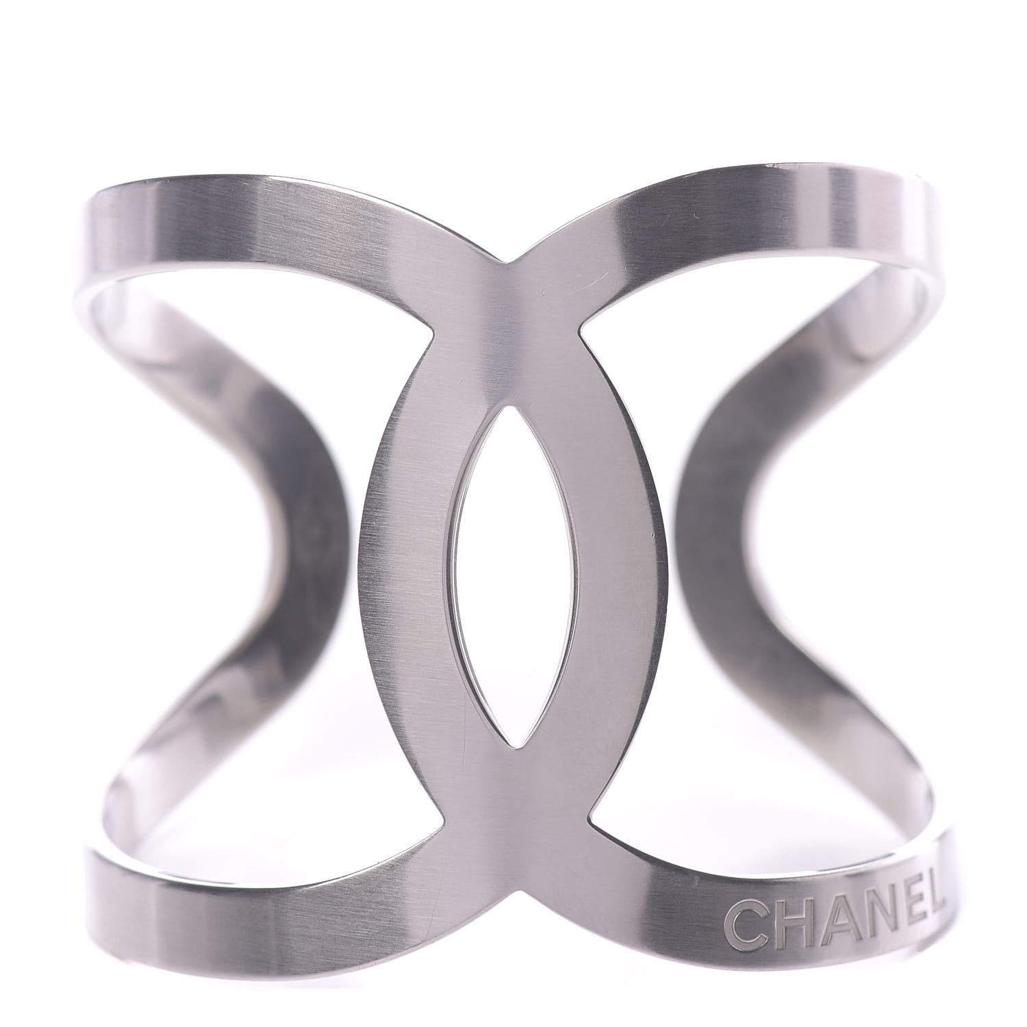 Chanel Metal CC Cuff Silver 1 of 5