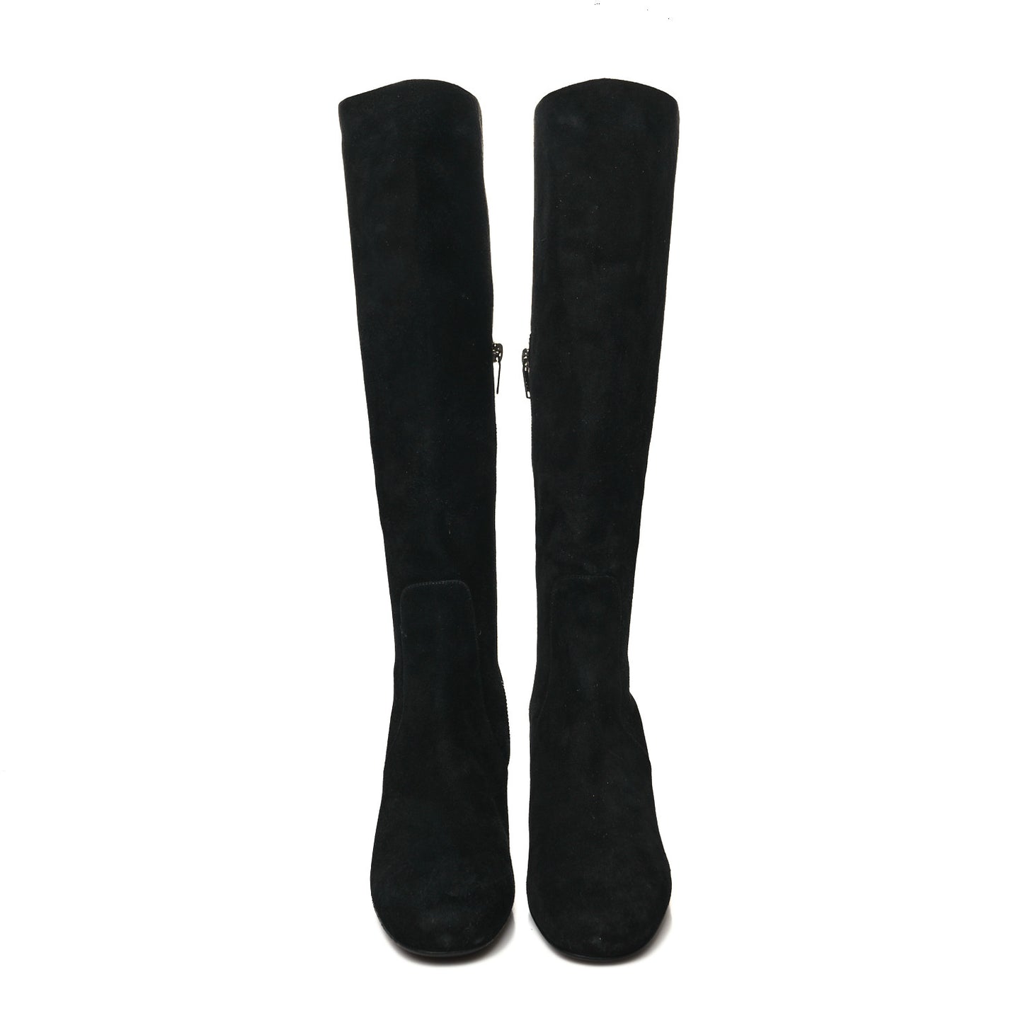 Suede Knee High Boots 37 Black