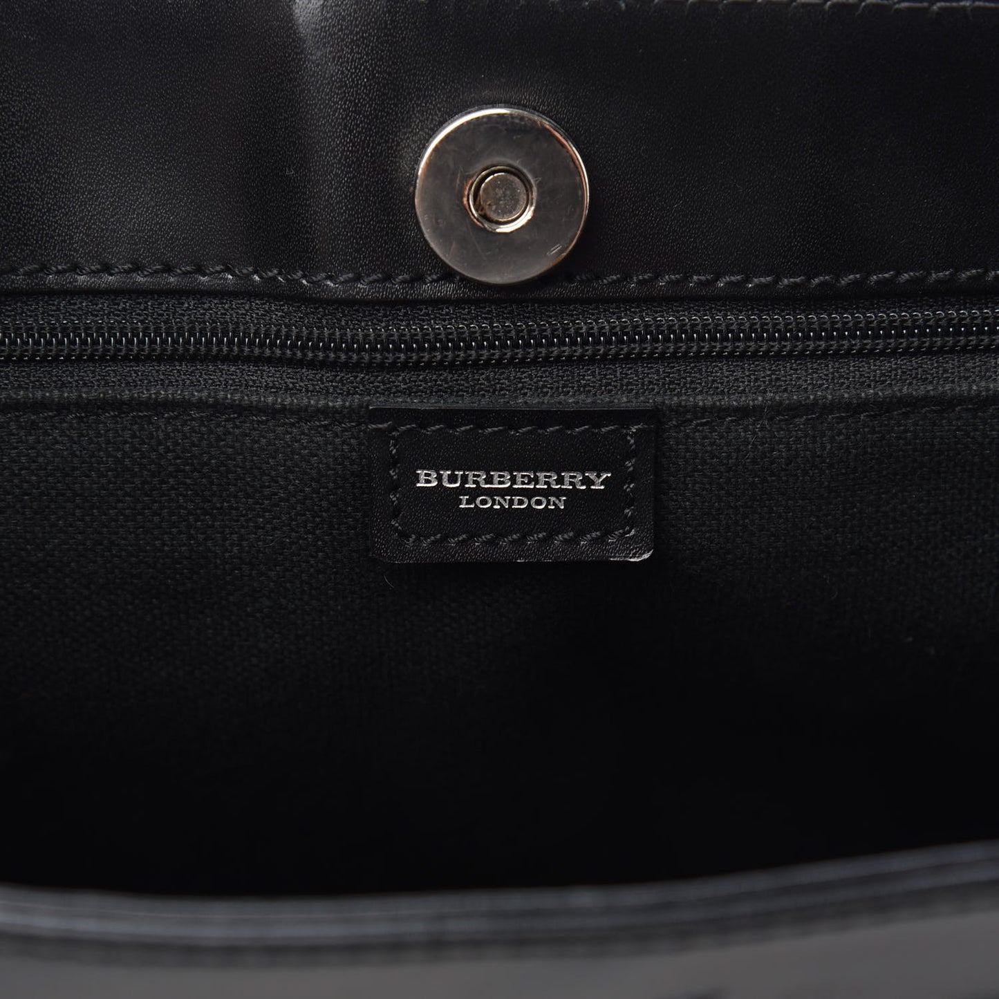 House Check Shoulder Bag Black
