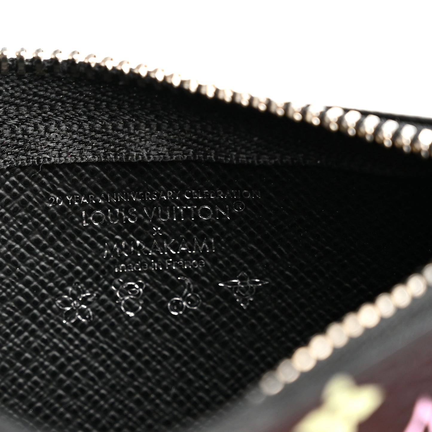 LV X TM Monogram Multicolor Key Pouch Black