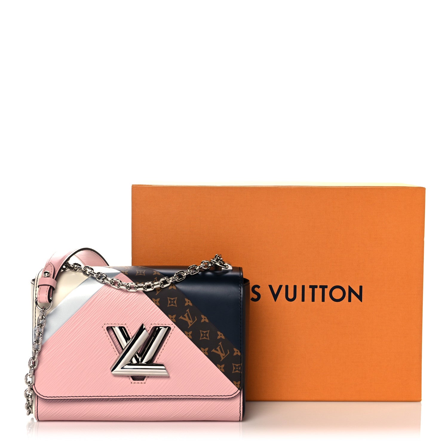 Louis Vuitton Epi Monogram Tape Twist Shoulder Bag MM Rose White 13 of 13