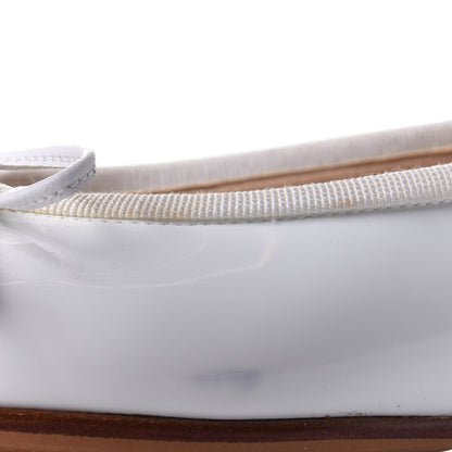 Chanel Calfskin Cap Toe Ballerina Flats 36 White 8 of 8