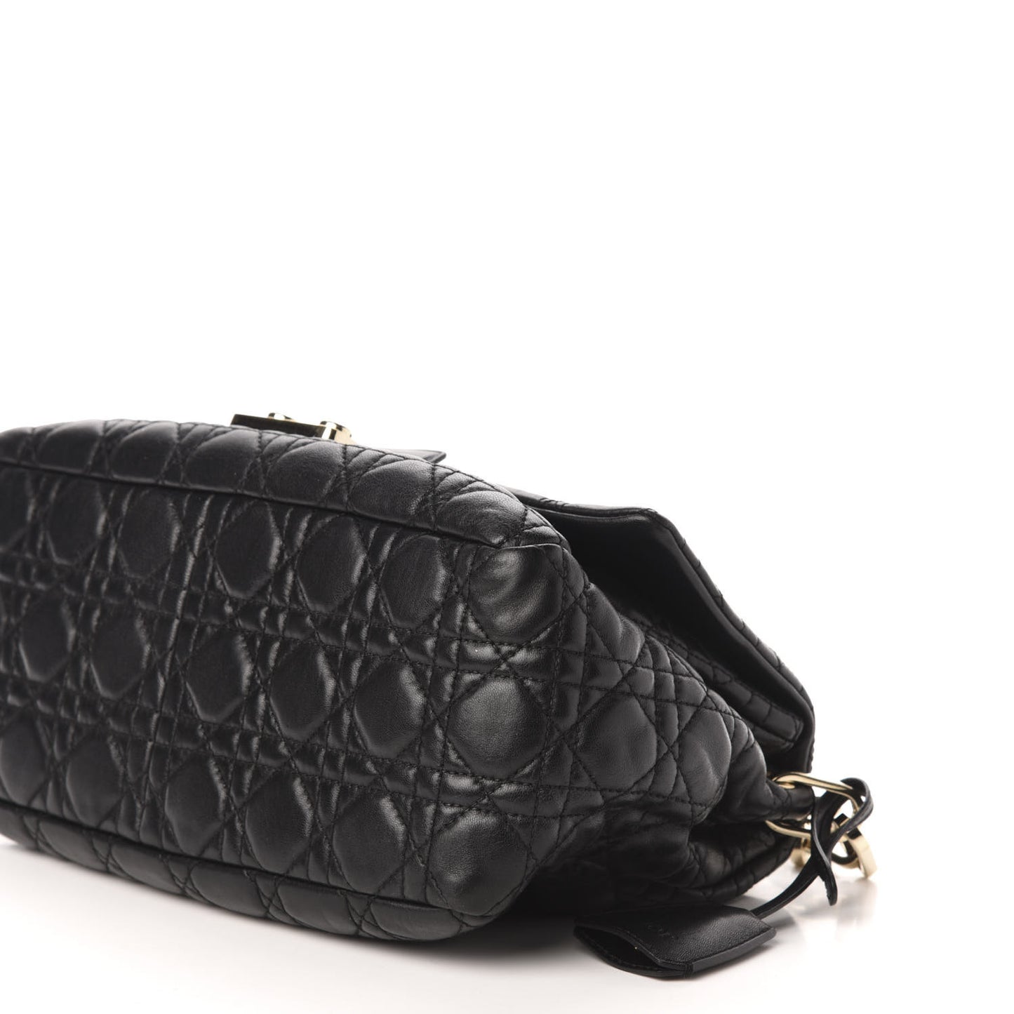 Lambskin Cannage New Lock Flap Black