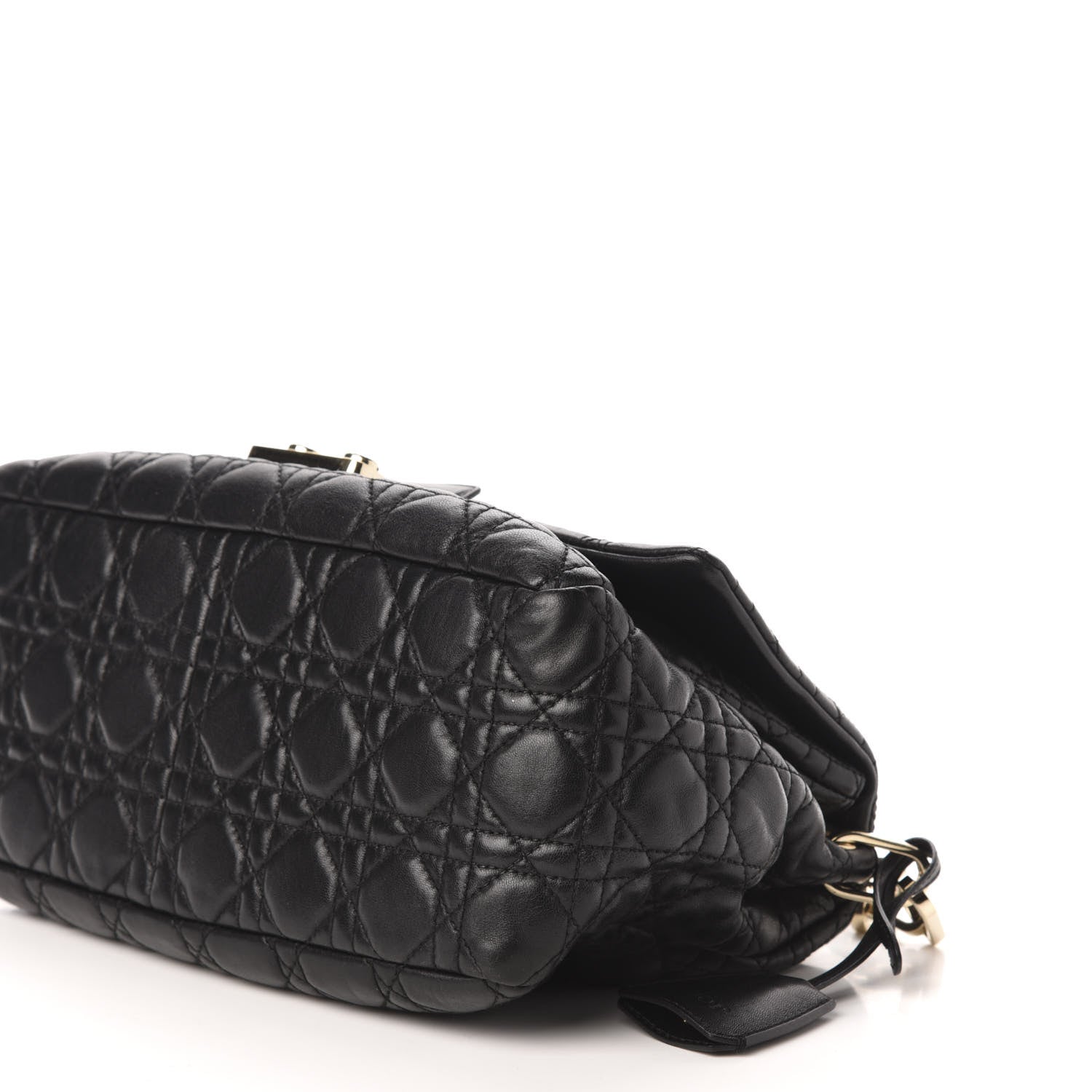 Christian Dior Lambskin Cannage New Lock Flap Black 9 of 10