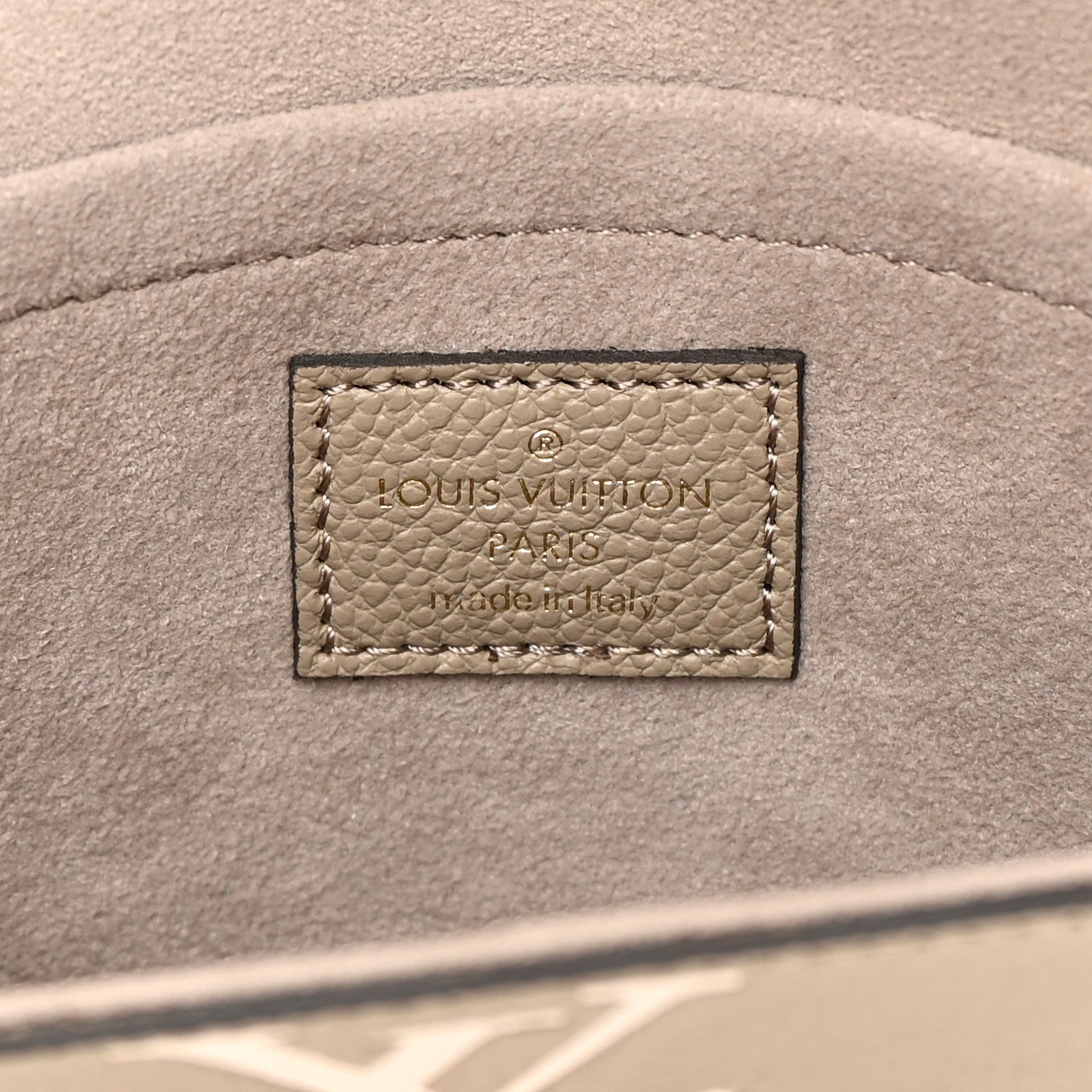 Louis Vuitton Empreinte Monogram Giant Felicie Pochette Tourterelle Creme 8 of 14