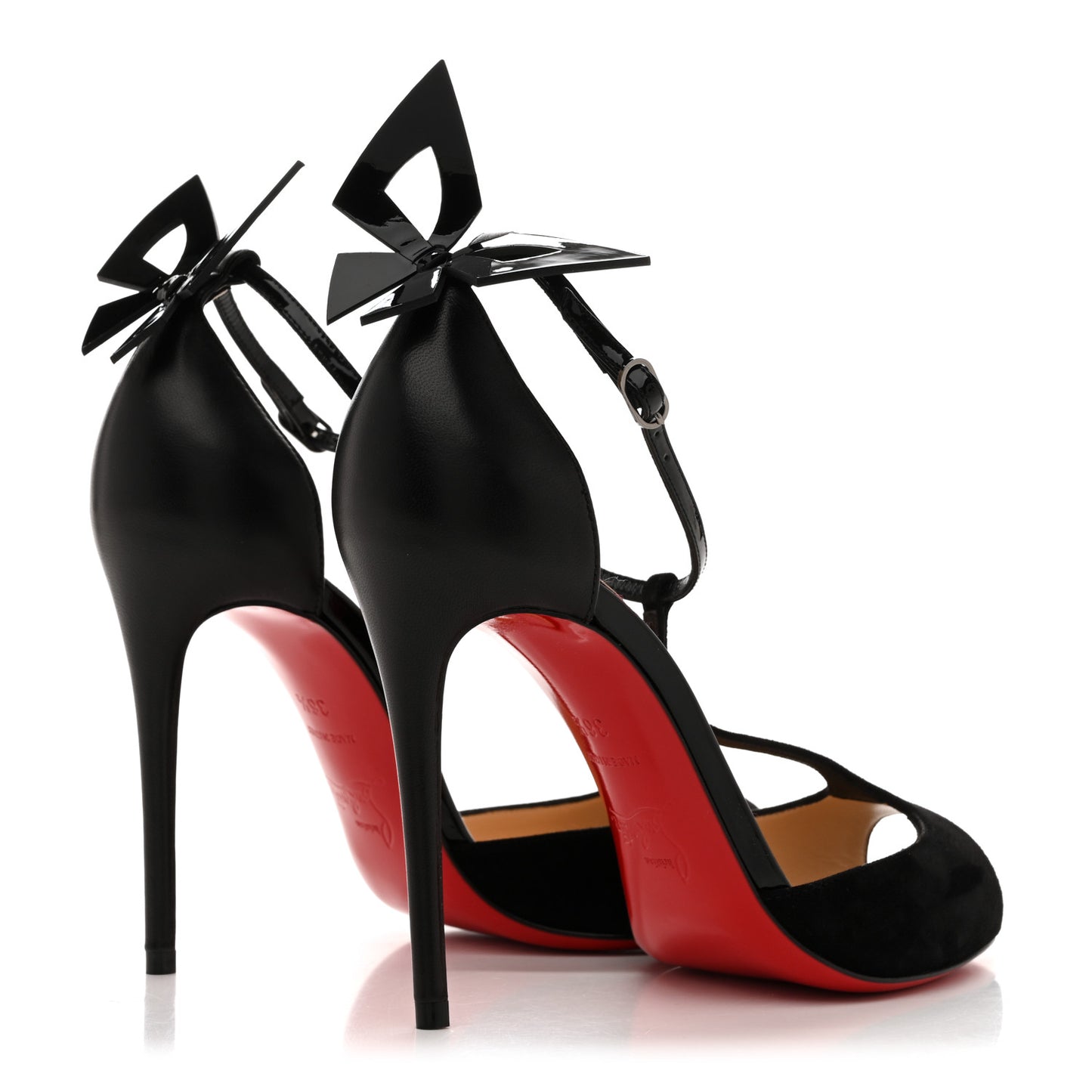 Suede Patent Shiny Nappa Aribak 100 Pumps 36.5 Version Black