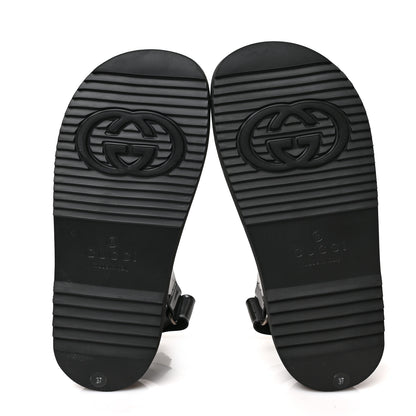 Gucci Rubber Mini Double G Womens Isla Dad Sandals 37 Black 6 of 8