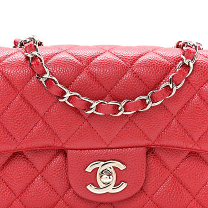 Chanel Caviar Quilted Mini Rectangular Flap Red 8 of 10