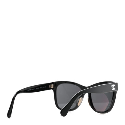 Chanel Acetate Square CC Sunglasses 5380-A Black 4 of 8