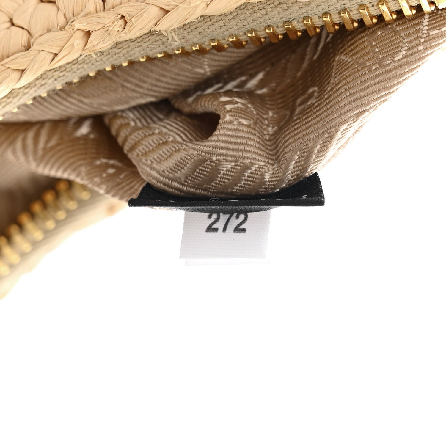 Prada Yarn Raffia Effect Crochet Re-Edition 2005 Shoulder Bag Naturale 8 of 12