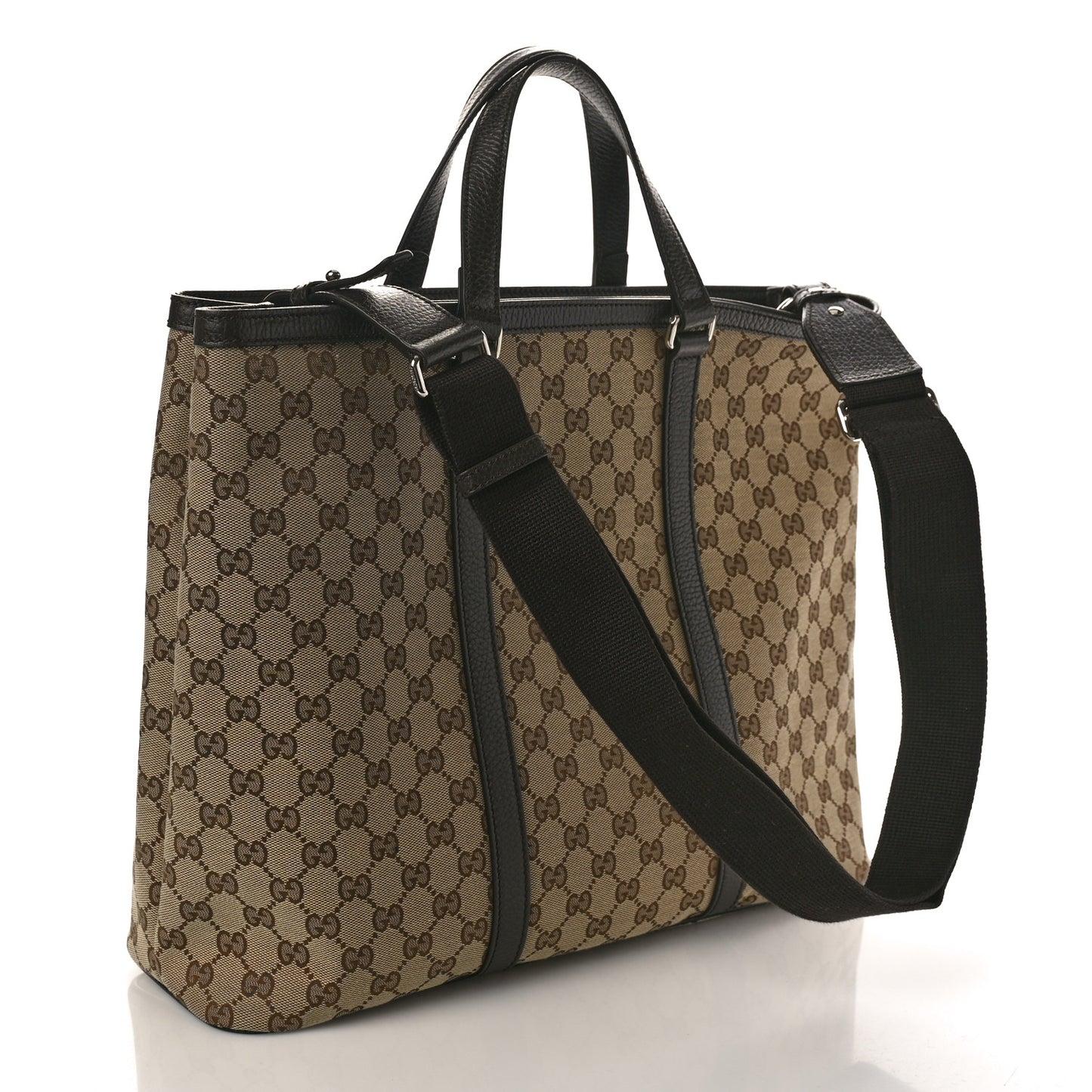 GG Monogram Large Joy Tote Bag Dark Brown
