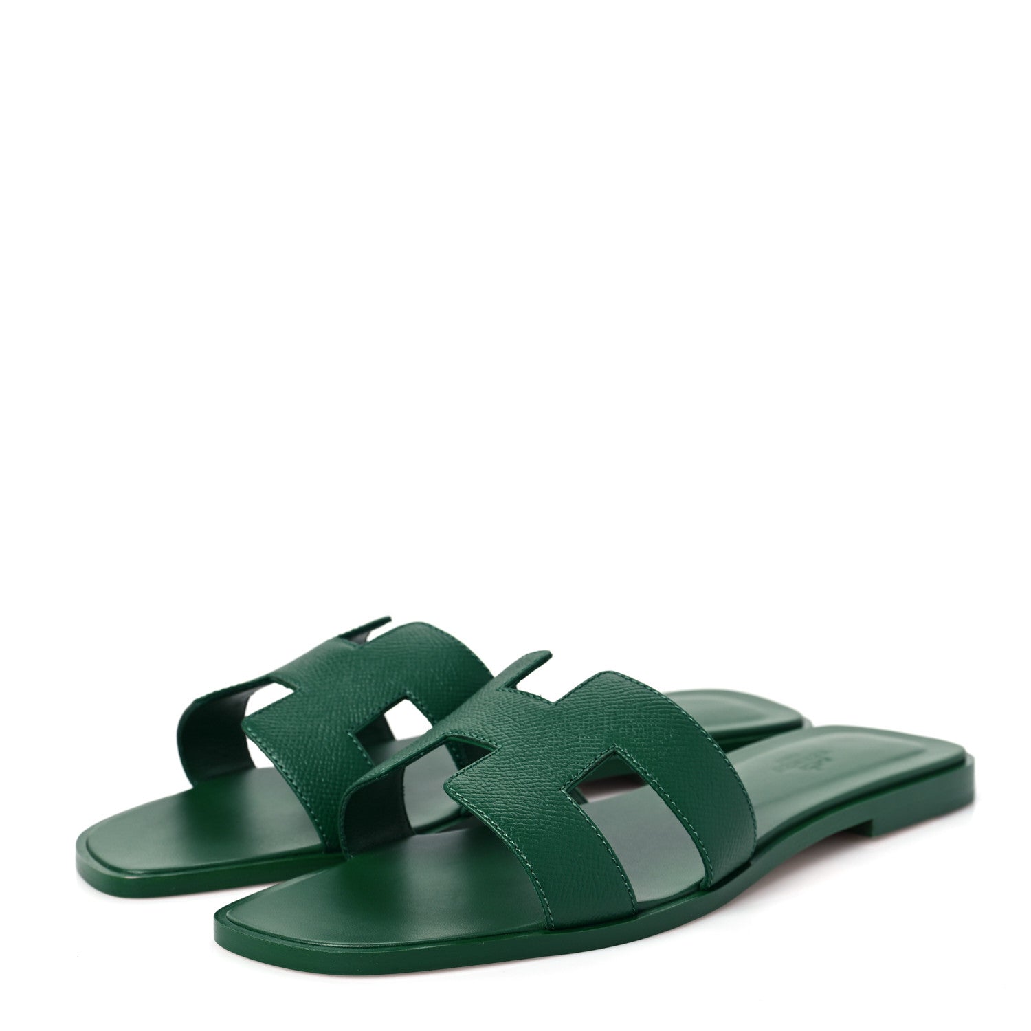 Hermes Epsom Oran Sandals 40 Vert Cactus 3 of 8