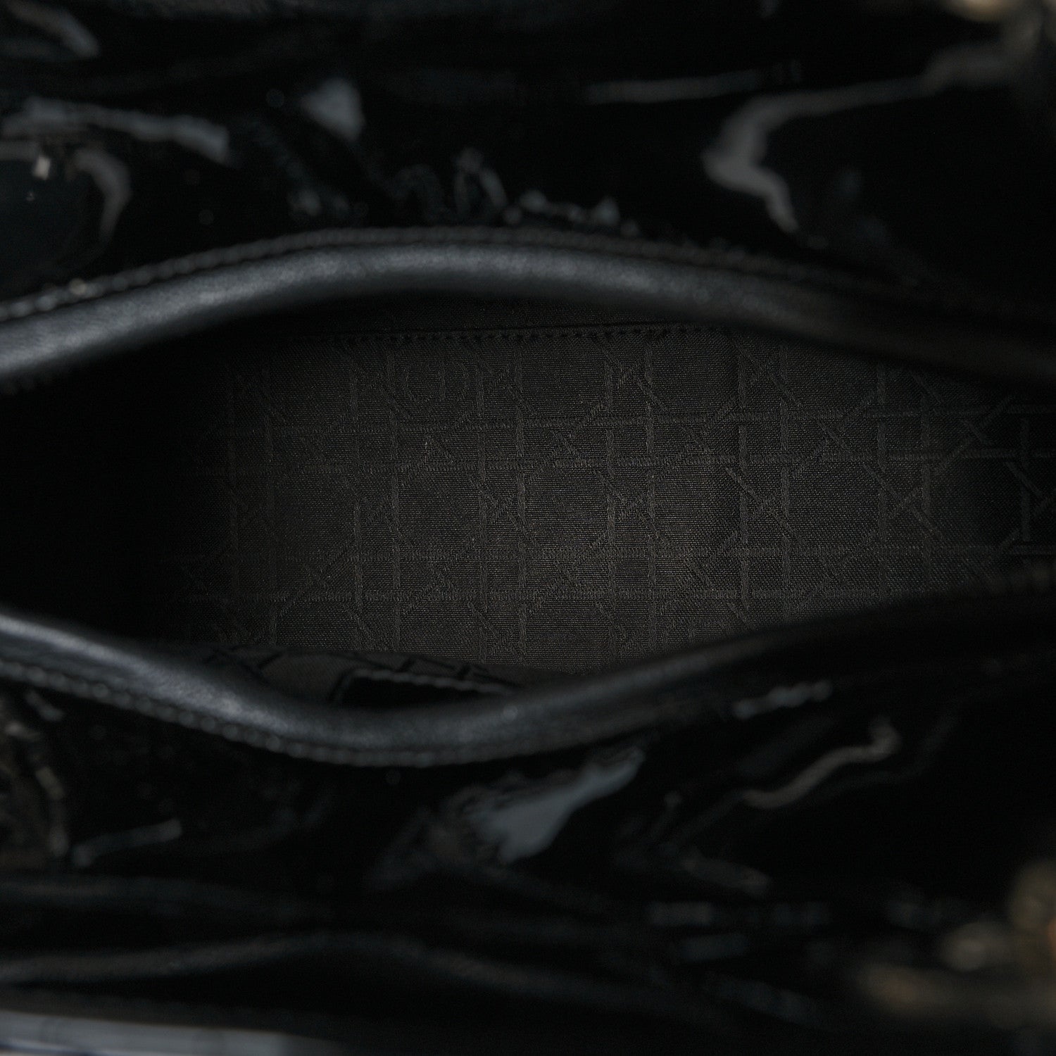 Christian Dior Patent Cannage Medium Lady Dior Black 5 of 12