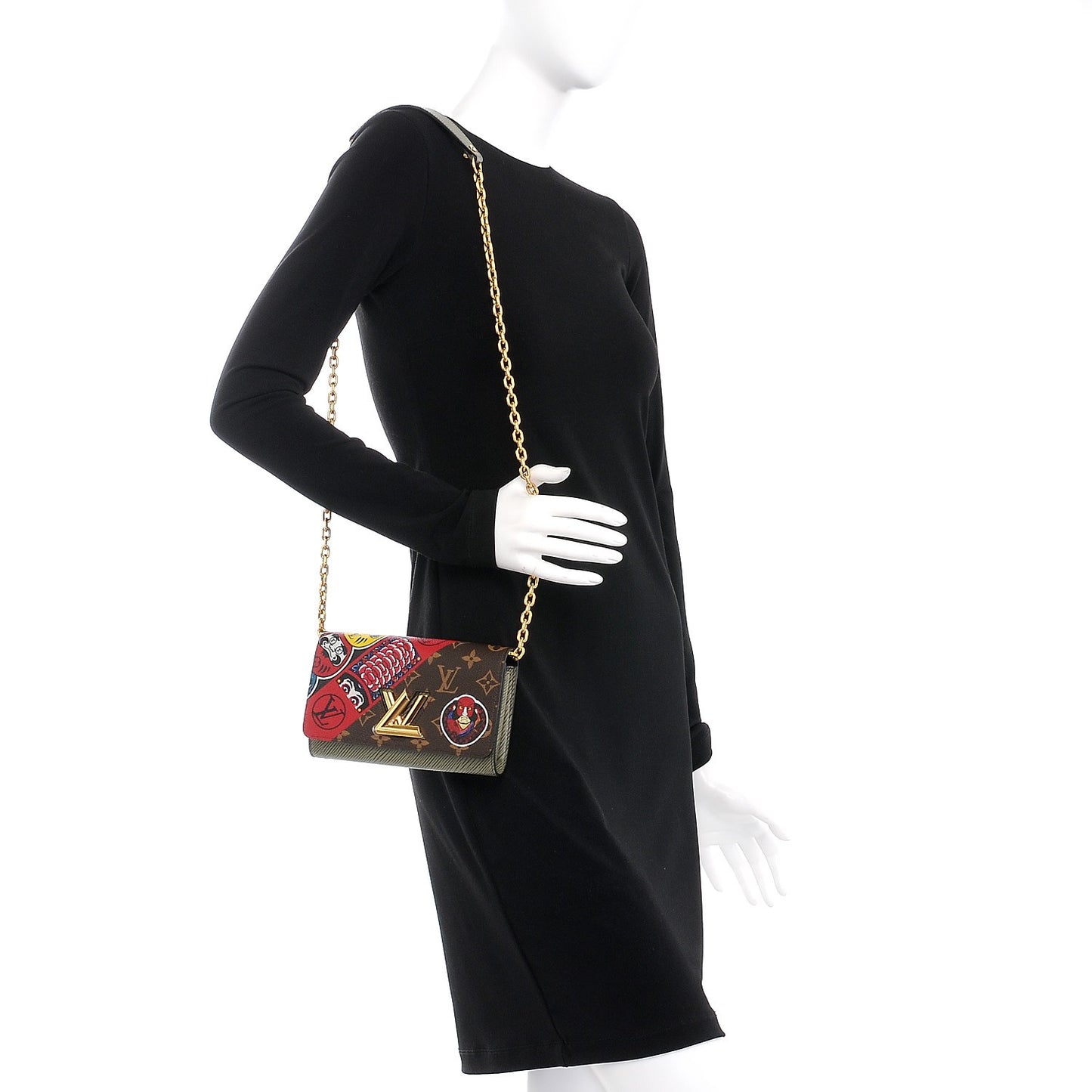 Monogram Epi Kabuki Twist Chain Wallet