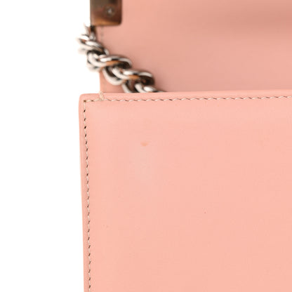 Chanel Patent Chevron Quilted New Medium Boy Flap Light Pink 14 of 14