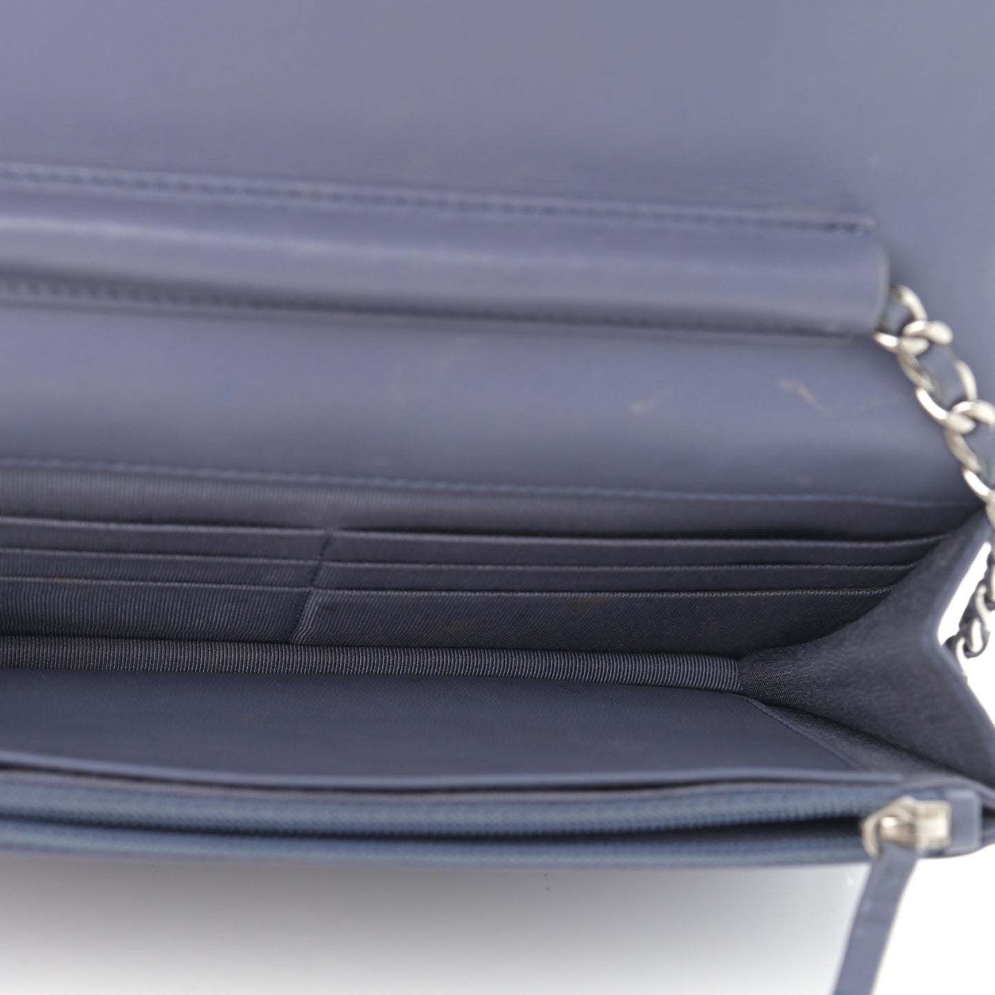 Lambskin Quilted Wallet On Chain WOC Lavender