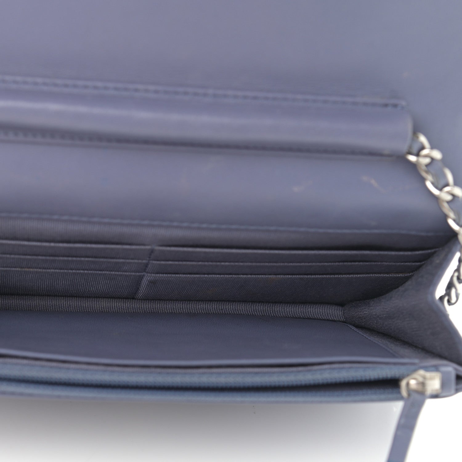 Chanel Lambskin Quilted Wallet On Chain WOC Lavender 5 of 14