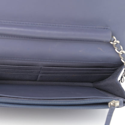 Chanel Lambskin Quilted Wallet On Chain WOC Lavender 5 of 14