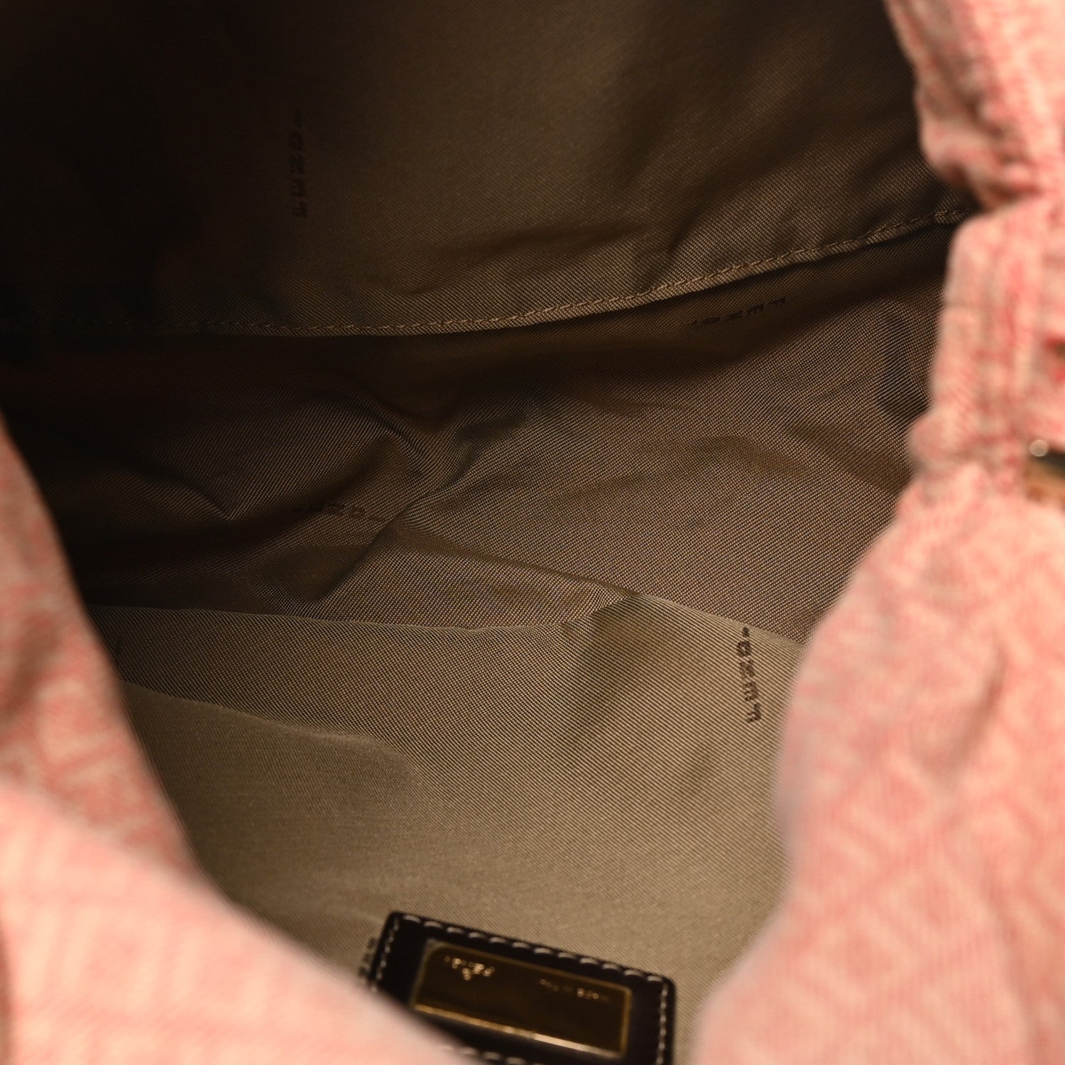 Fendi Denim Mama Baguette Pink 4 of 8