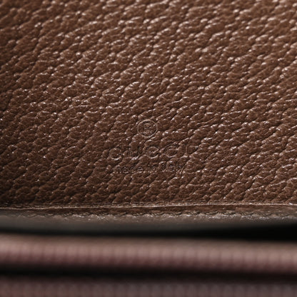 Gucci GG Supreme Monogram Web Ophidia Zip Around Wallet Brown 6 of 9