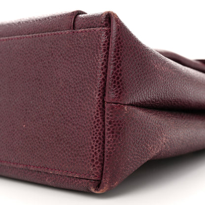 Chanel Caviar Flap Shoulder Bag Burgundy 11 of 16