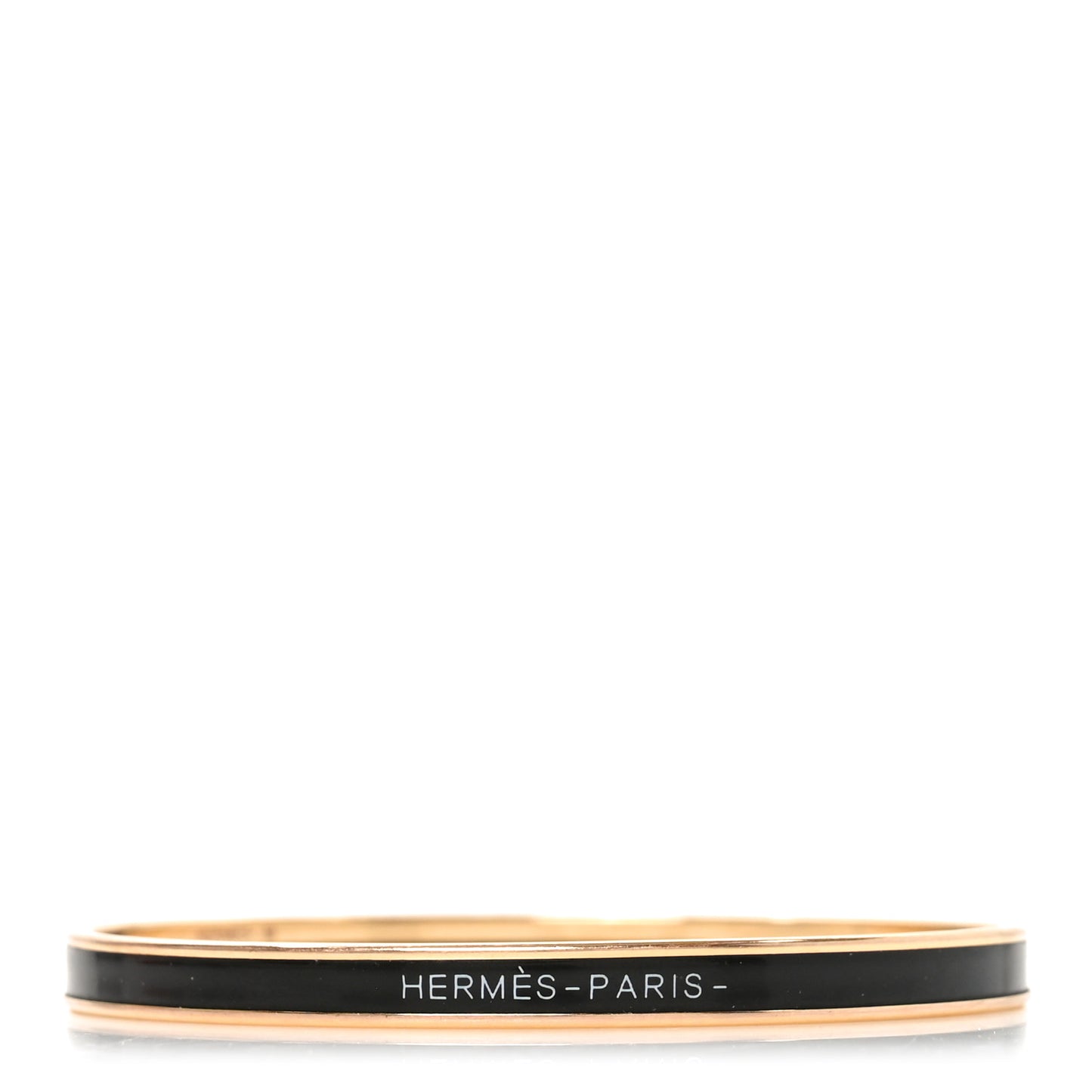 Enamel Printed Extra Narrow Uni Bracelet 70 Black
