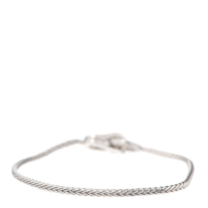 Cartier 18K White Gold Diamond Agrafe Bracelet 3 of 6