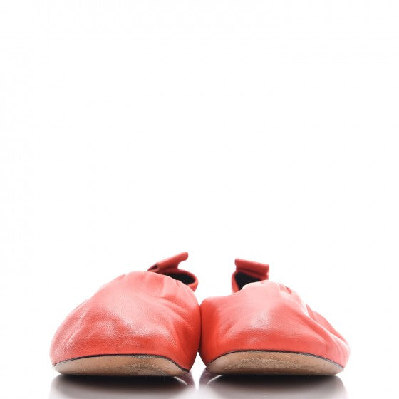 Celine Nappa Soft Ballerina Flats 39 Alizarin 2 of 12