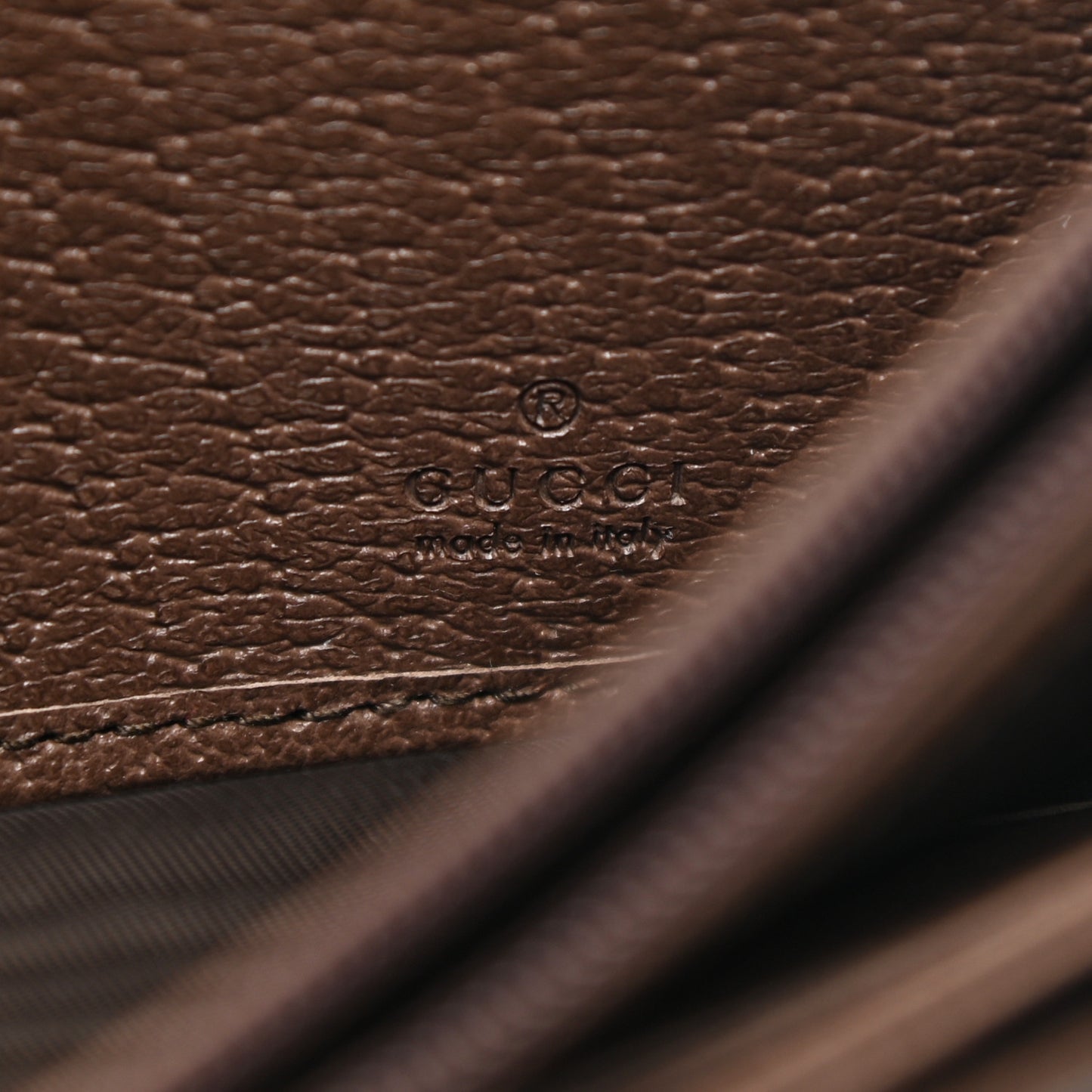 GG Supreme Monogram Web Ophidia Continental Wallet Brown