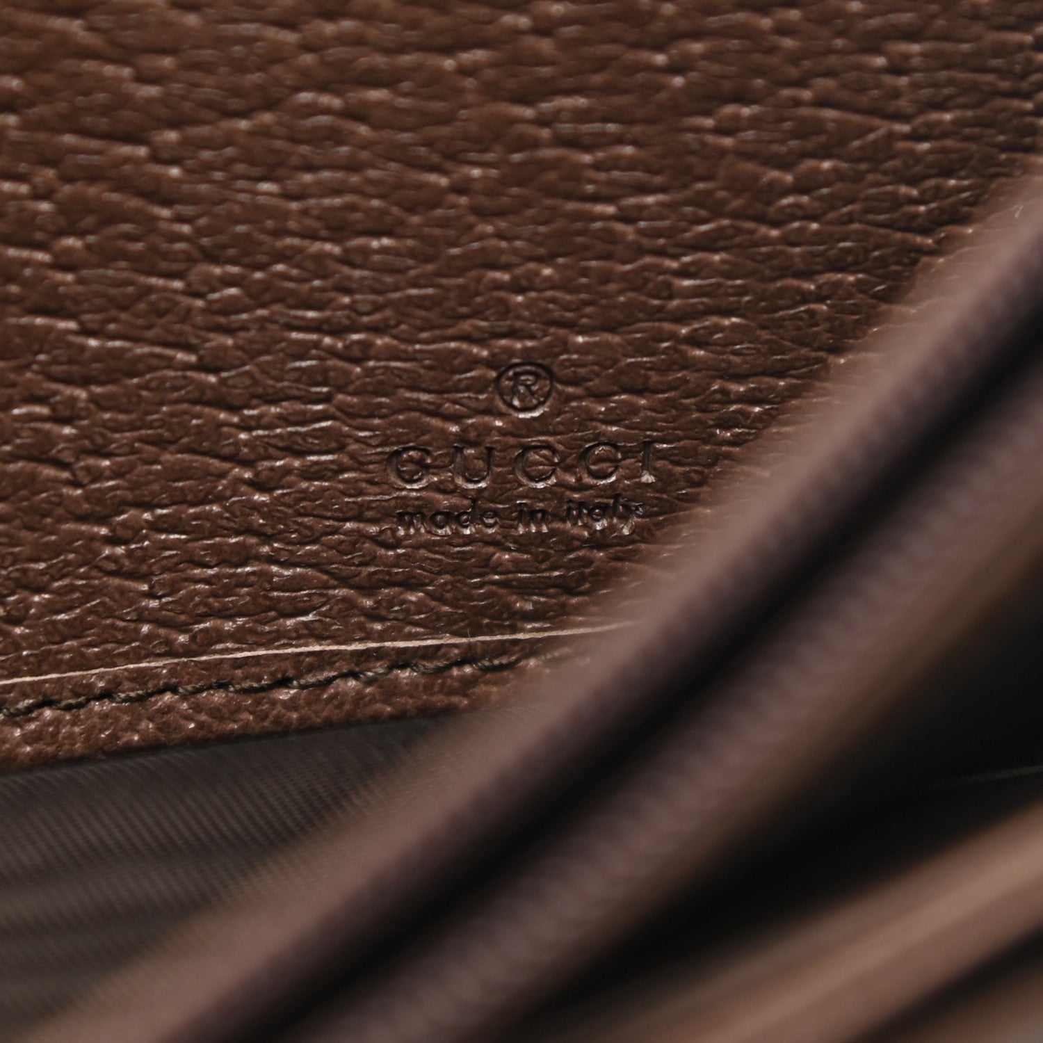 Gucci GG Supreme Monogram Web Ophidia Continental Wallet Brown 6 of 9