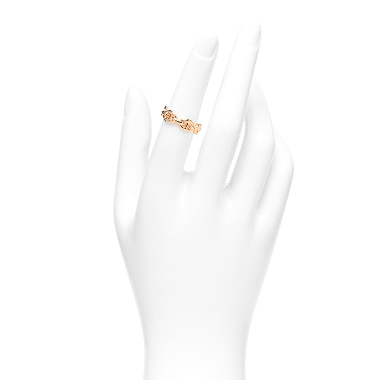 18K Rose Gold PM Chaine D'Ancre Enchainee Ring 52 6