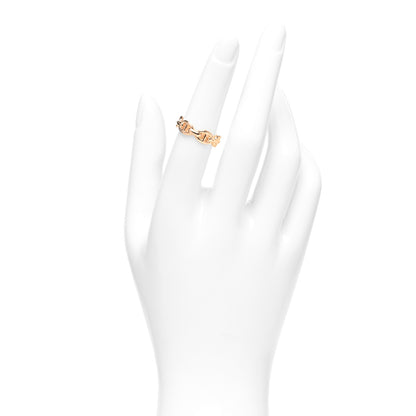 Hermes 18K Rose Gold PM Chaine D'Ancre Enchainee Ring 52 6 2 of 5