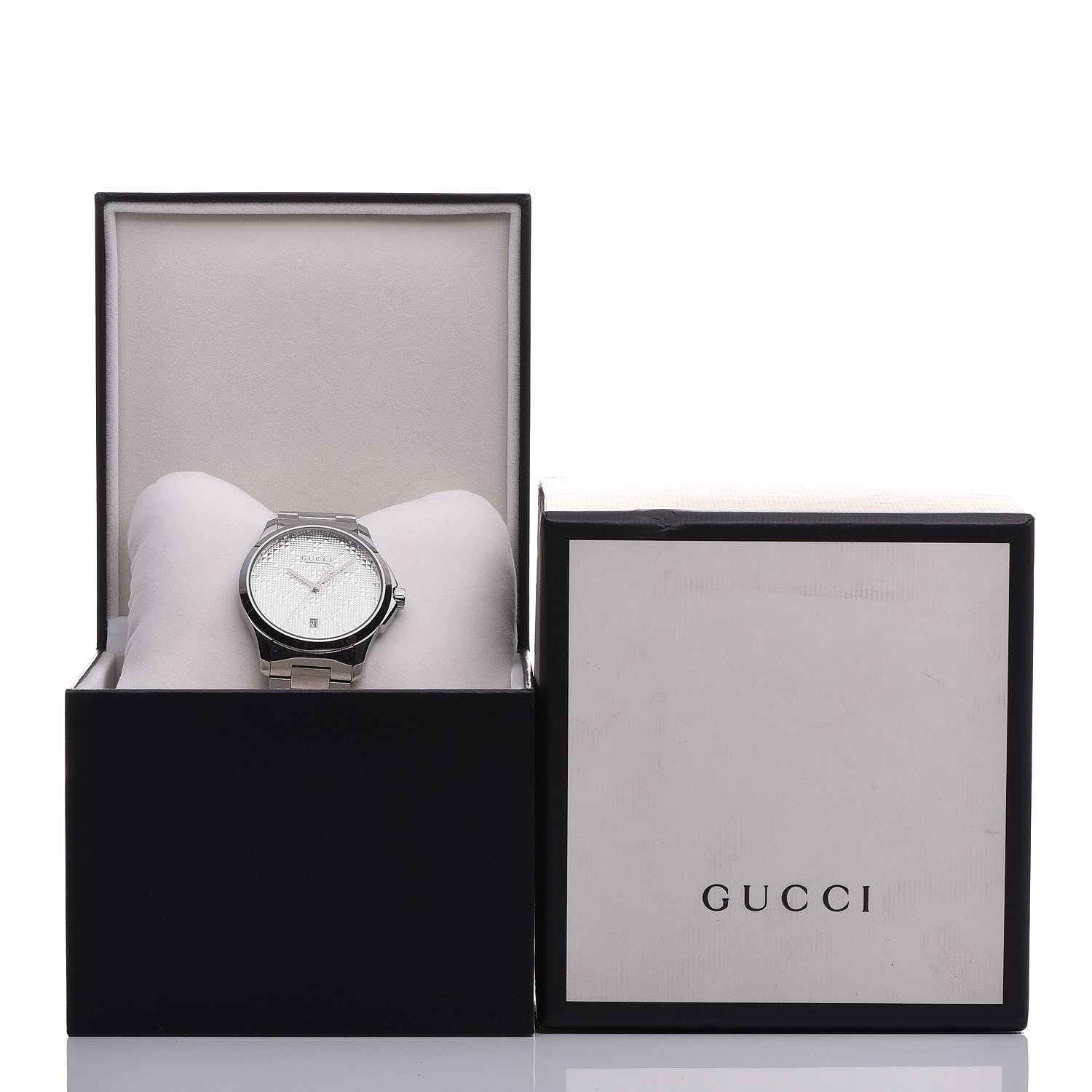 Gucci Stainless Steel 38mm G-Timeless Diamante Quartz Watch 8 of 8