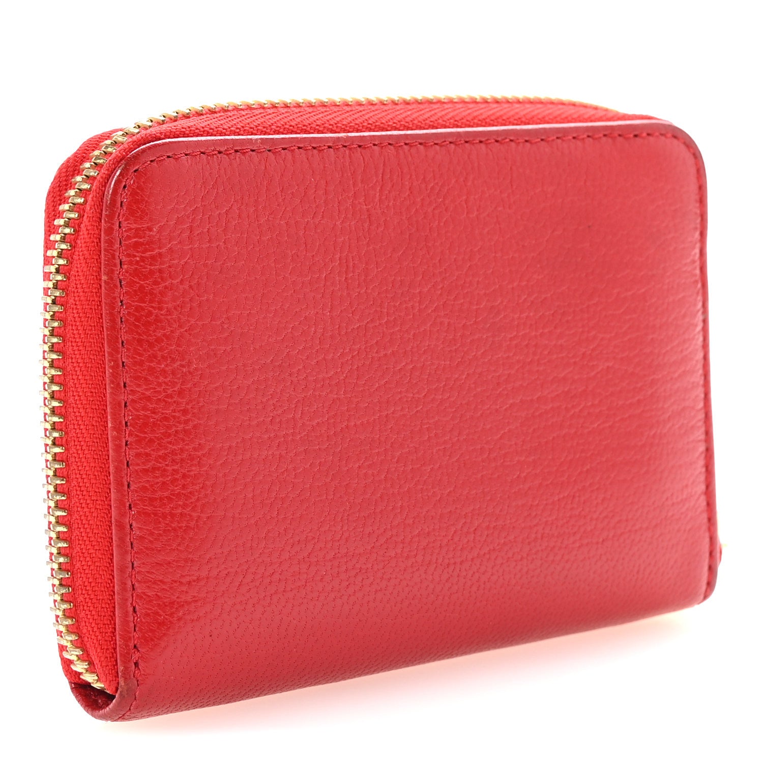 Mulberry Small Classic Grain Compact Zip Wallet Red 3 of 6