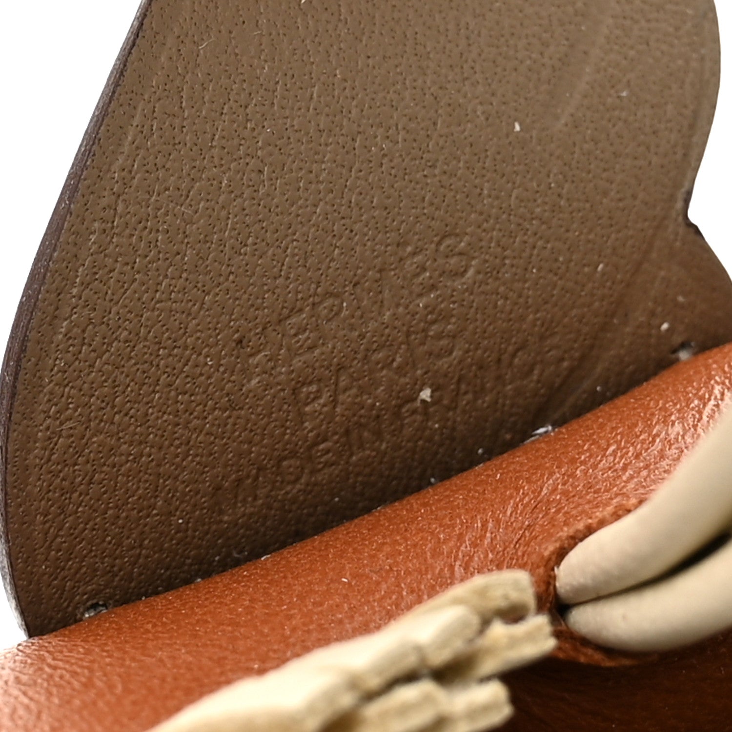 Hermes Milo Lambskin Grigri Rodeo Pegase Horse Bag Charm PM Gold Craie Etoupe 3 of 5
