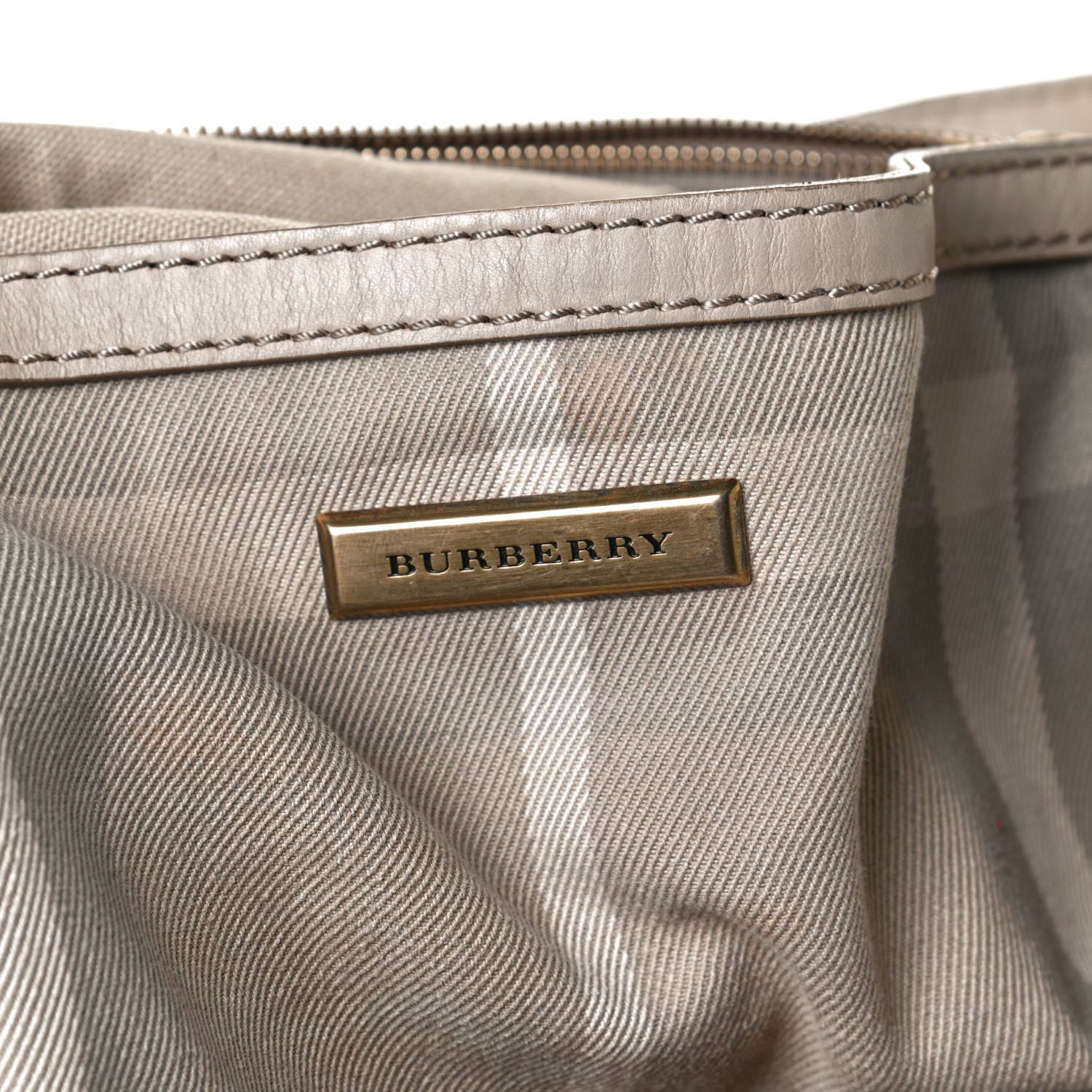 Burberry Canvas House Check Parsons Satchel Light Beige 7 of 18