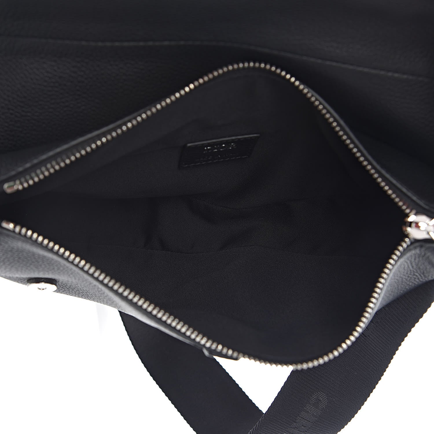 Christian Dior Grained Calfskin Kim Jones Saddle Bag Black 5 of 10