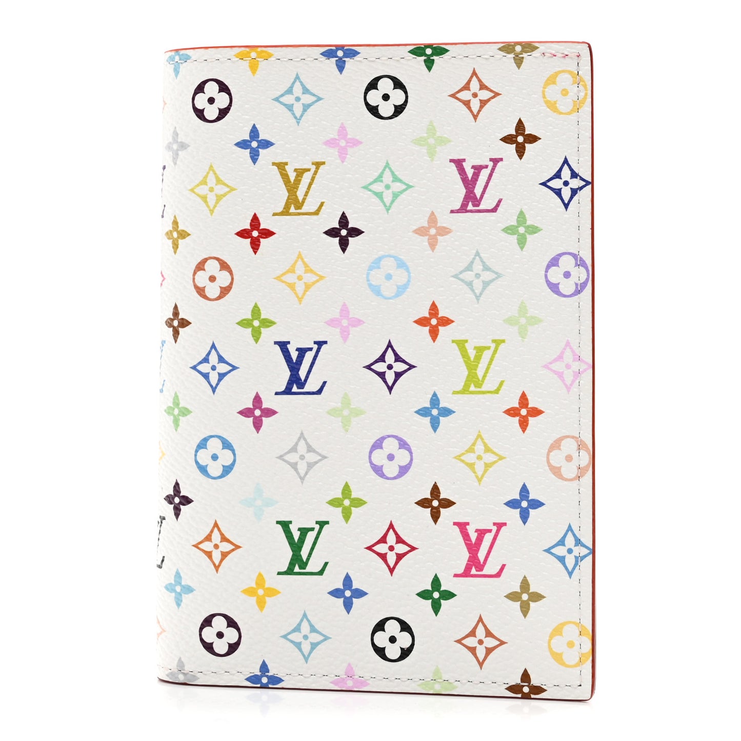 LV X TM Monogram Multicolor Passport Cover White
