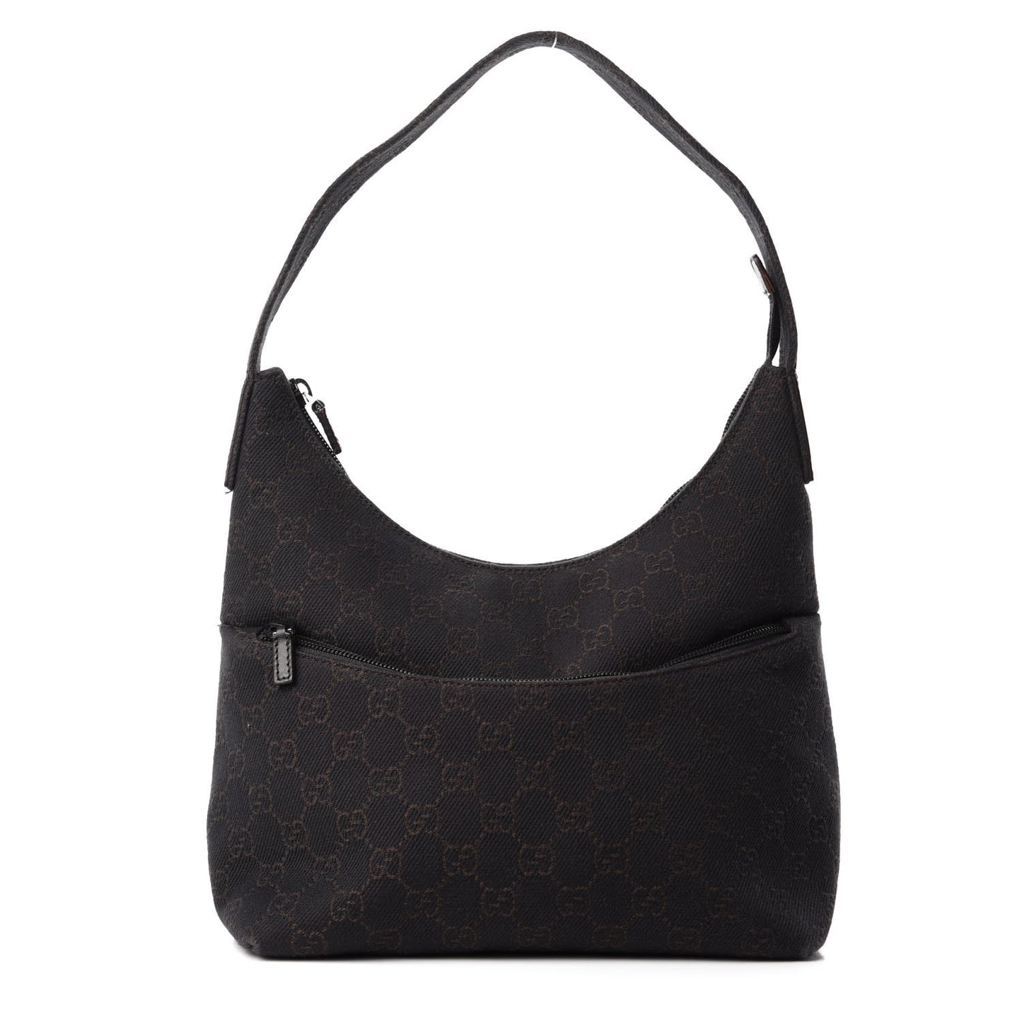 Denim Monogram Small Hobo Dark Brown