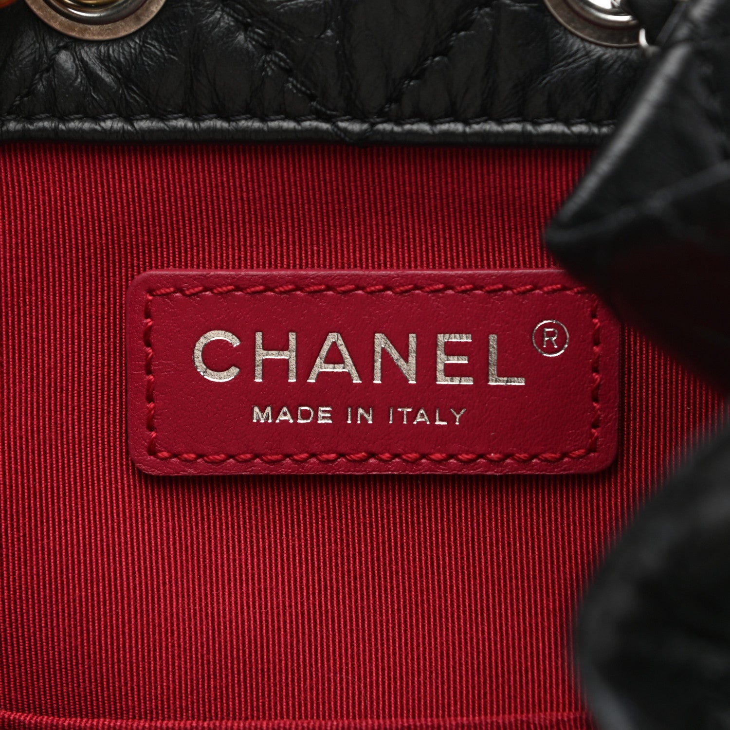 Chanel Aged Calfskin Quilted Gabrielle Backpack Black 6 of 10