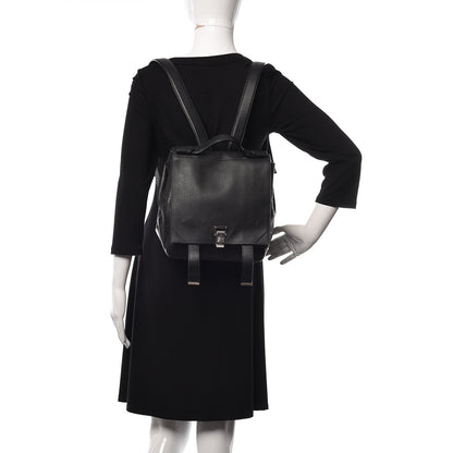 Proenza Schouler Pebbled Calfskin PS Courier Backpack Black 2 of 14