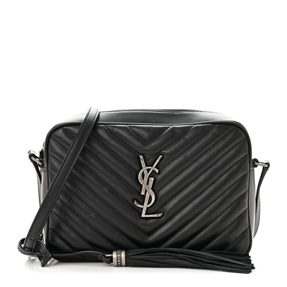Saint Laurent Calfskin Matelasse Monogram Lou Camera Bag Black 1 of 11